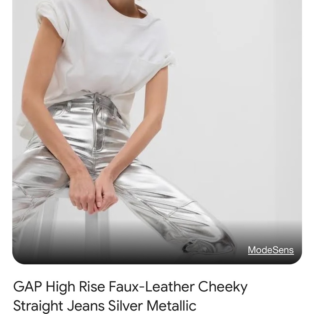 GAP Silver Straight Leg Jeans